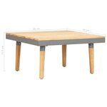 vidaXL Table basse de jardin 60x60x31 5 cm Bois solide d'acacia