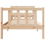 vidaXL Cadre de lit sans matelas 90x190 cm bois de pin massif