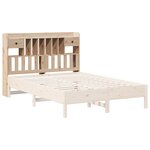 vidaXL Tête de lit avec rangement 140 cm bois massif de pin