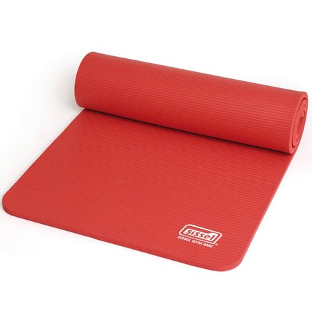 Sissel tapis de gym rouge 180 x 60 x 1 5 cm sis-200.002.5