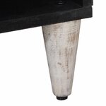 vidaXL Buffet avec porte Blanc 80 x 33 5 x 75 cm Bois de mangue massif