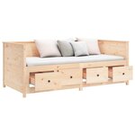 vidaXL Lit de jour sans matelas 100x200 cm bois de pin massif