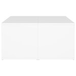 vidaXL Tables basses 4 Pièces Blanc 33x33x33 cm Aggloméré