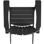 Tectake chaise de jardin - noir/noir