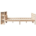 vidaXL Lit bibliothèque sans matelas 135x190 cm bois de pin massif