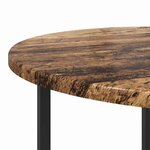vidaXL Ensemble de tables d'appoint 2 Pièces Bois ancien et noir