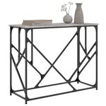 vidaXL Table console sonoma gris 100x40x80 cm bois d'ingénierie