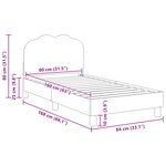 vidaXL Cadre de lit pour enfants avec tête de lit Rose 80 x 160 cm