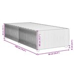 vidaXL Cadre de lit Gris clair 90x190 cm Tissu