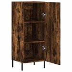 vidaXL Buffet Chêne fumé 34 5x34x90 cm Bois d'ingénierie