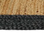 vidaXL Tapis de surface Gris foncé 60 x 300 cm Jute
