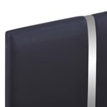 vidaXL Cadre de lit Noir Similicuir 90 x 200 cm