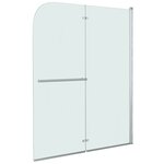 vidaXL Cabine de douche pliable 2 panneaux ESG 120x140 cm