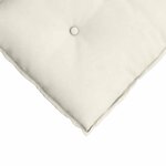 vidaXL Coussin de Dos Crème 160 x 50 cm Tissu en velours côtelé