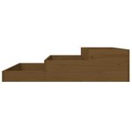 vidaXL Jardinière Marron miel 107x107x27 cm Bois massif de pin
