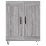 vidaXL Buffet sonoma gris 69 5x34x90 cm bois d'ingénierie