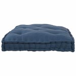 vidaXL Coussin de canapé Indigo 120 x 80 x 12 cm tissu
