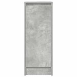 vidaXL Buffet gris béton 29 5x34x76 cm bois d'ingénierie