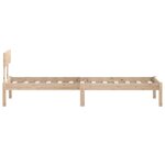 vidaXL Cadre de lit sans matelas bois de pin massif