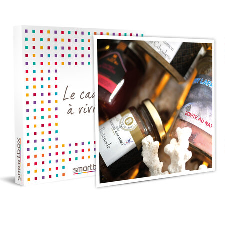 SMARTBOX - Coffret Cadeau - Coffret Marins de produits salés avec vin blanc à domicile