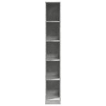 vidaXL Garde-robe gris béton 30x50x200 cm bois d'ingénierie