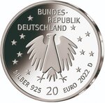 Pièce de monnaie 20 euro Allemagne 2022 G argent BE – Fonds allemand pour l’enfance