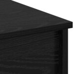 vidaXL Table basse Chêne noir 102 x 50 x 52.5 cm Bois d'ingénierie