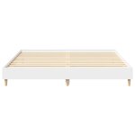 vidaXL Cadre de lit sans matelas blanc 180x200 cm bois d'ingénierie