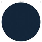 vidaXL Film solaire de piscine flottant PE 417 cm Noir et bleu