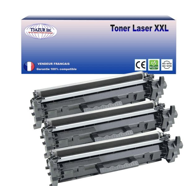 T3AZUR - 3x Toners compatibles avec Canon 051 pour Canon i-Sensys LBP-162dw  MF-264dw  MF-267dw  MF-269dw Noir - 1 700p