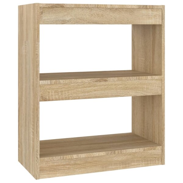 vidaXL Bibliothèque/Séparateur de pièce Chêne Sonoma 60x30x72 cm