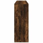 vidaXL Buffets avec lumières LED 3 Pièces chêne fumé bois d'ingénierie