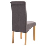 vidaXL Chaises à manger lot de 4 taupe tissu