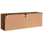 vidaXL Meubles TV muraux 2 Pièces chêne fumé 60x30x41 cm