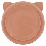 Assiette avec ventouse en silicone et compartiments - Mrs. Cat