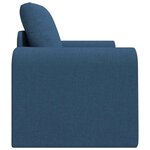 vidaXL Canapé-Lit Bleu 98 x 71 x 83 cm Velours
