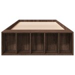 vidaXL Cadre de lit sans matelas chêne marron 75x190 cm
