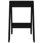vidaXL Tabourets lot de 2 noir 40x40x60 cm bois massif de pin