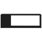 Bibliothèque vidaXL noire en chêne  100x24x32 cm  en bois d'ingénierie