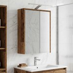 vidaXL Armoire Miroir de Salle de Bain Bois ancien 43 x 16 x 62.5 cm