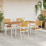 vidaXL Ensemble de salle à manger pour jardin 5 Pièces