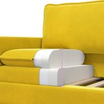 vidaXL Ensemble de Canapés 2 Pièces Jaune Velours