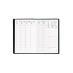 Agenda Semainier CALYPSO 2022 -  10 x15 cm 1S / 2P Noir x 50 EXDI