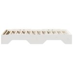 vidaXL Cadre de lit sans matelas empilable blanc 80x200 cm bois massif