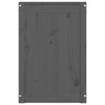 vidaXL Boîte à linge Gris 88 5x44x66 cm Bois massif de pin