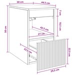 vidaXL Armoire de salle de bain Blanc 30 x 44 5 x 50 cm