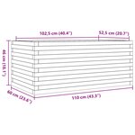 vidaXL Jardinière 110x60x46 cm bois de pin imprégné