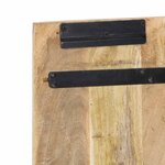 vidaXL Tête de lit 160 cm bois de manguier brut massif