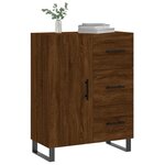 vidaXL Buffet chêne marron 69 5x34x90 cm bois d'ingénierie