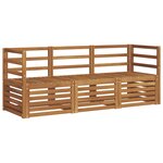 vidaXL Ensembles de canapés 3 pc Naturel Bois d'Acacia Massif
